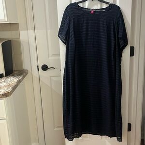 Vince Camuto navy blue size 2X dress